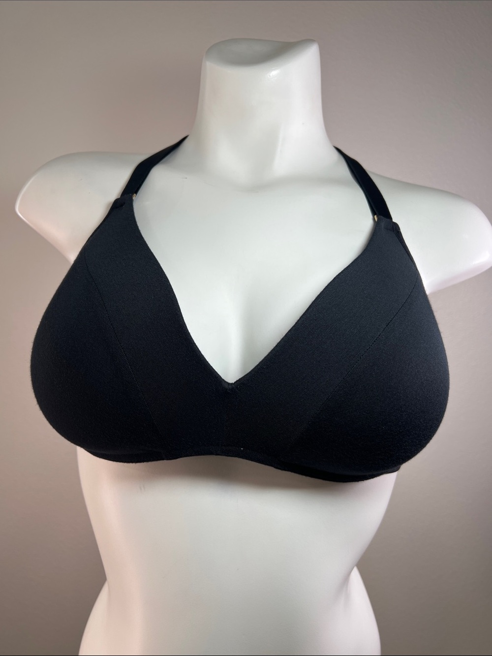 Lively Black Wireless V-Neck Bra 36C